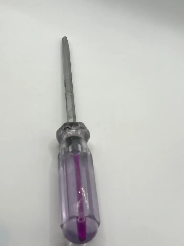 Clear Purple interchangeable Flat and Star Screwdriver