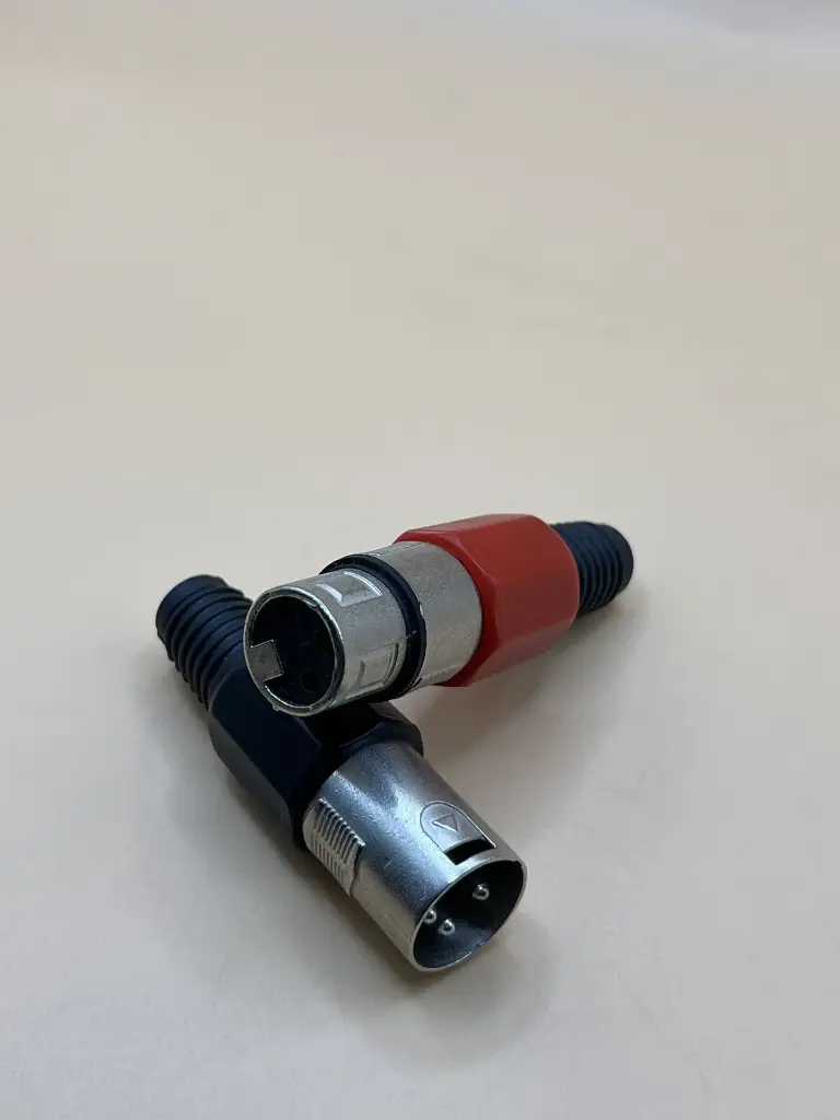 Plastic Canon Audio Connector male and female pair