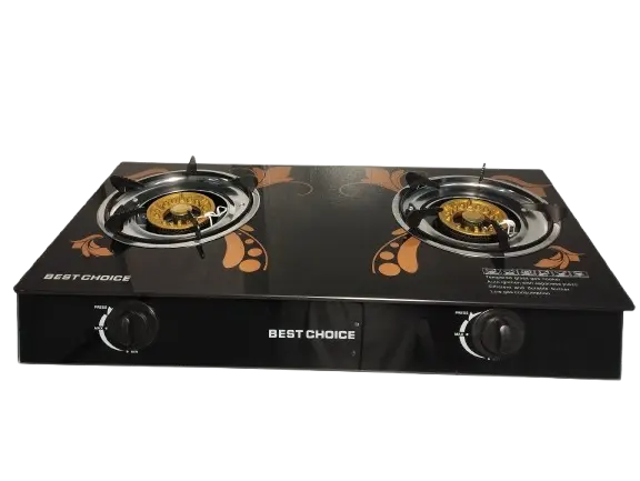 Best Choice Glass Top 2 burner Gas Cooker