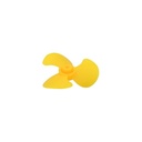 3 blade 2mm hole 30mm yellow fan